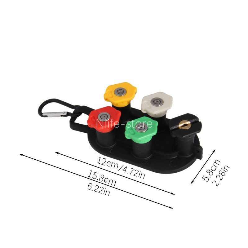 Snow Foam Tips Holder 4500PSI Pressure Washer Gun Spray Nozzle 1/4 Quick Release