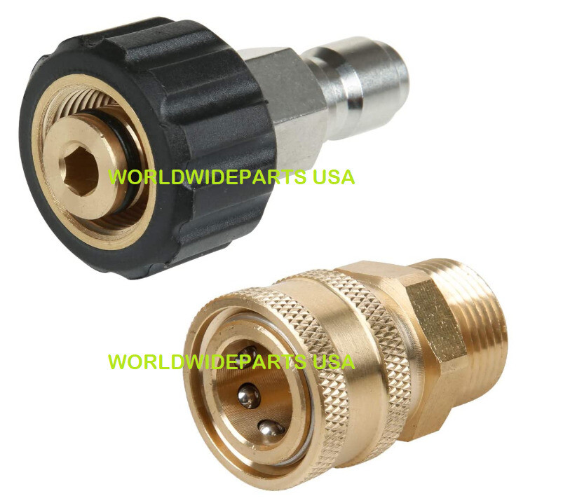 PRESSURE WASHER QUICK CONNECT SET for Models up to 4000 PSI 3/8″ Male & Female
