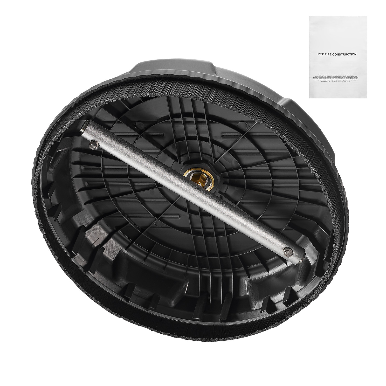 15″ Pressure Washer Surface Cleaner 4 Wheels 3000 Max PSI Plastic Black