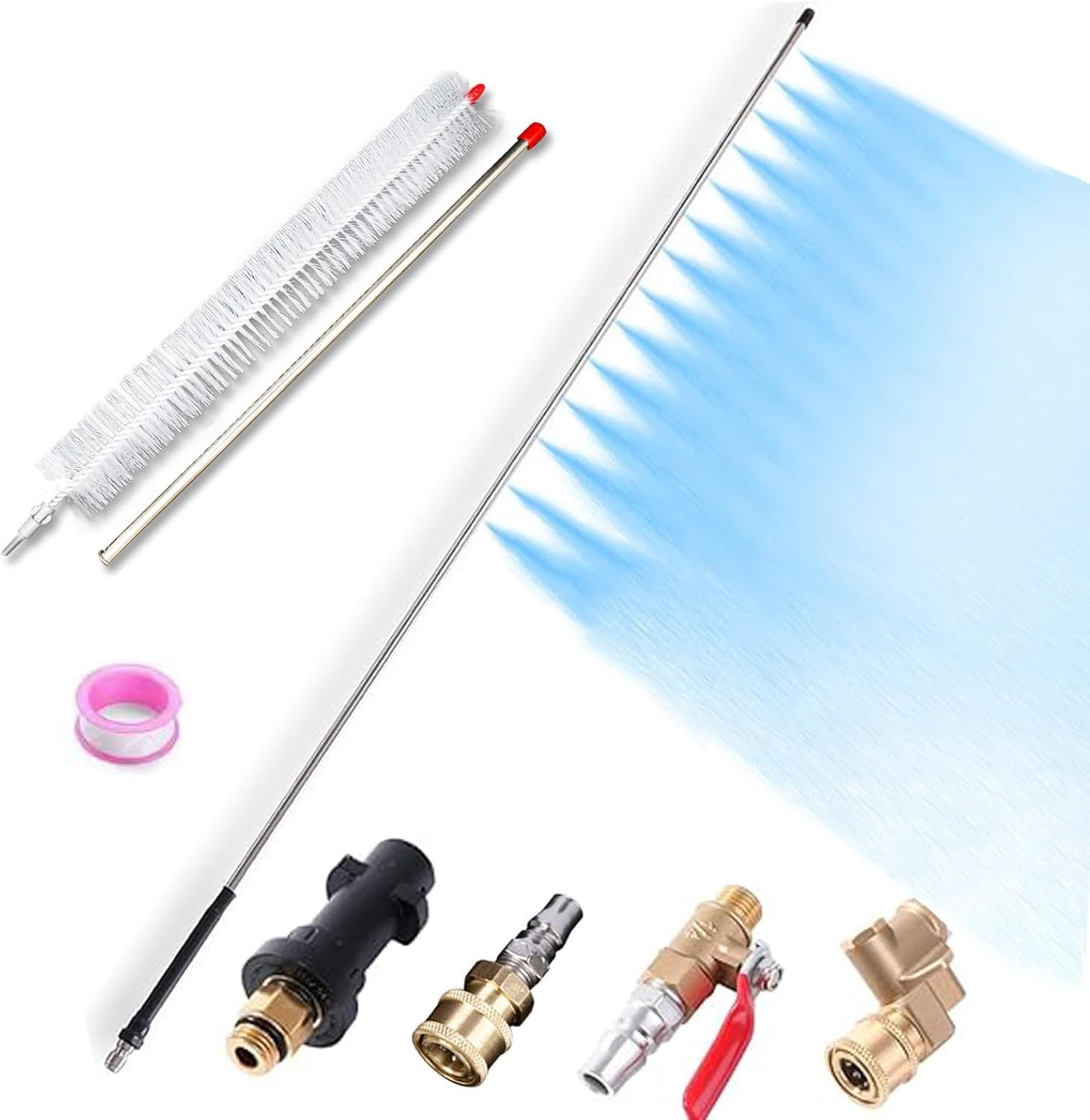 Radiator Cleaning Wand 40-inch Radiator Genie Water Air Cleaner Tool