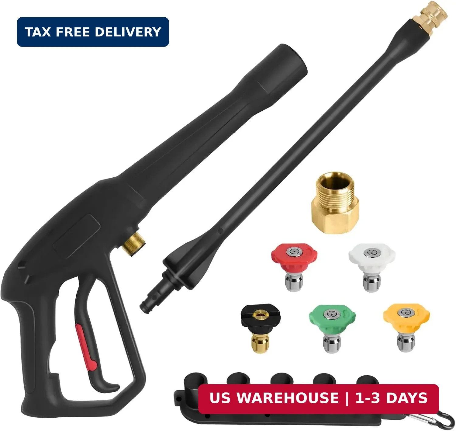 Pressure Washer Spray Gun, for Ryobi Pressure Washer Gun, with Jet Wand and 5 Sp