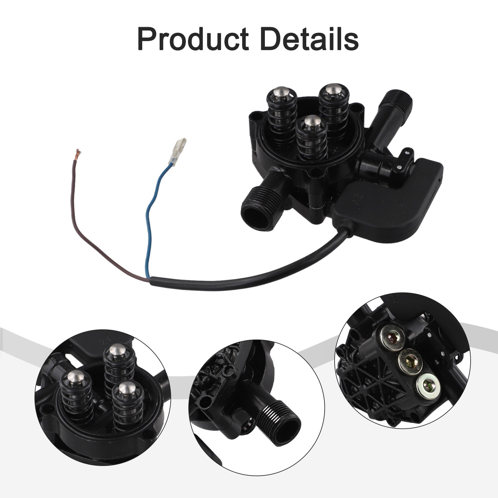 220V high pressure car washer pump head accessories triangular pump head/square