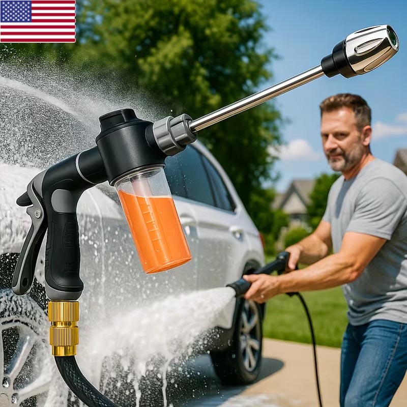 Car High Pressure Power Trigger Gun Spray Hose Nozzle Pipe Garden Hose Tool