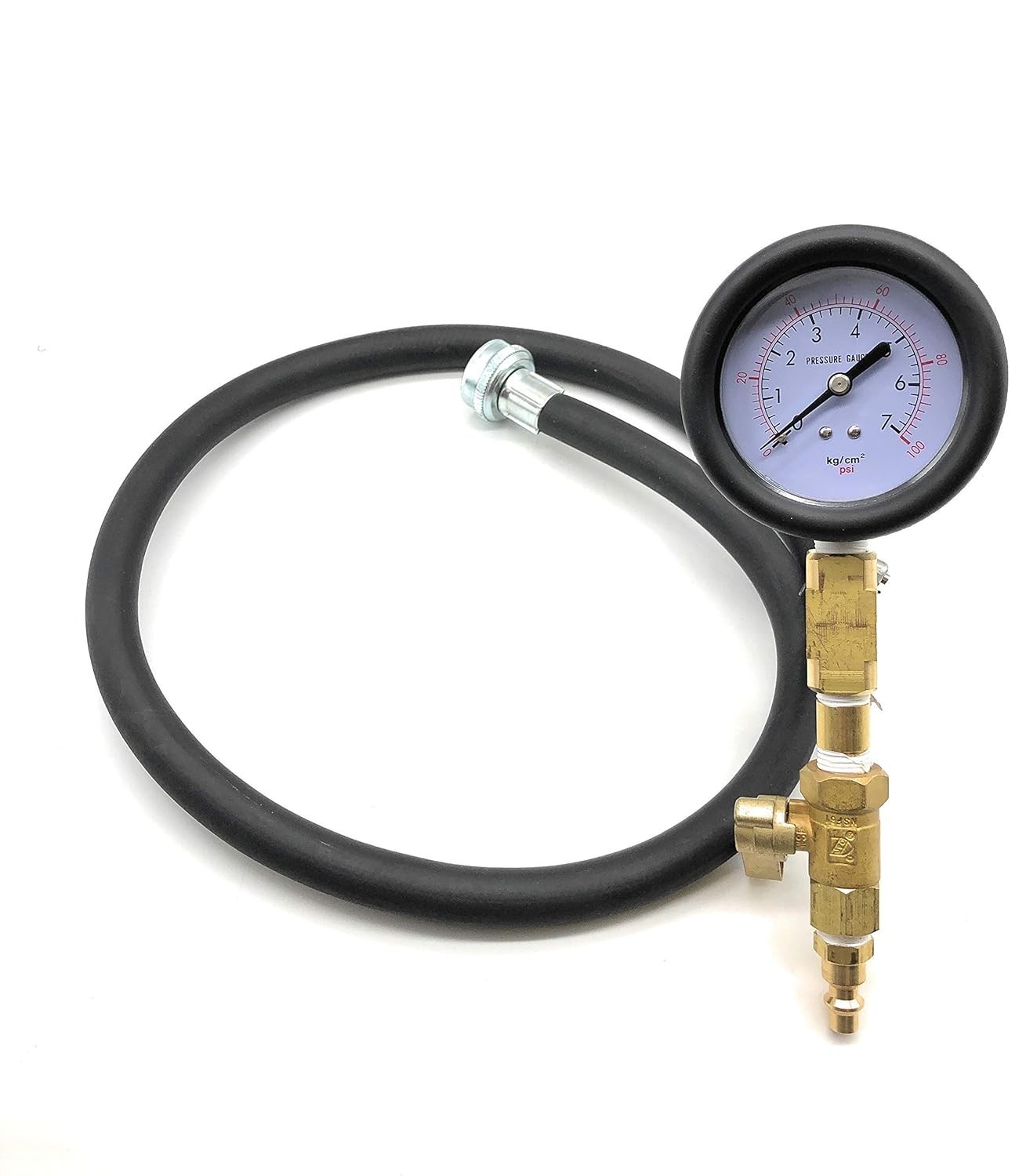 NEW In-Line Water Pressure Test Gauge Kit for Plumbing & Home Water Systems