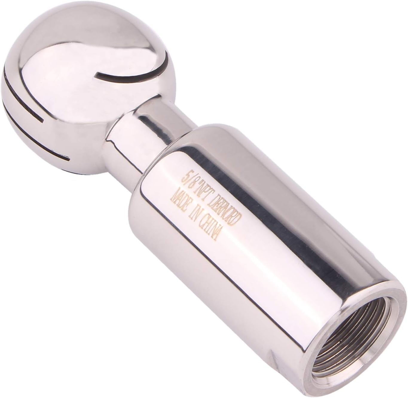 Efficient 5/8″ NPT CIP Cleaning Ball – 360° Spray Pattern in Stainless Steel 304