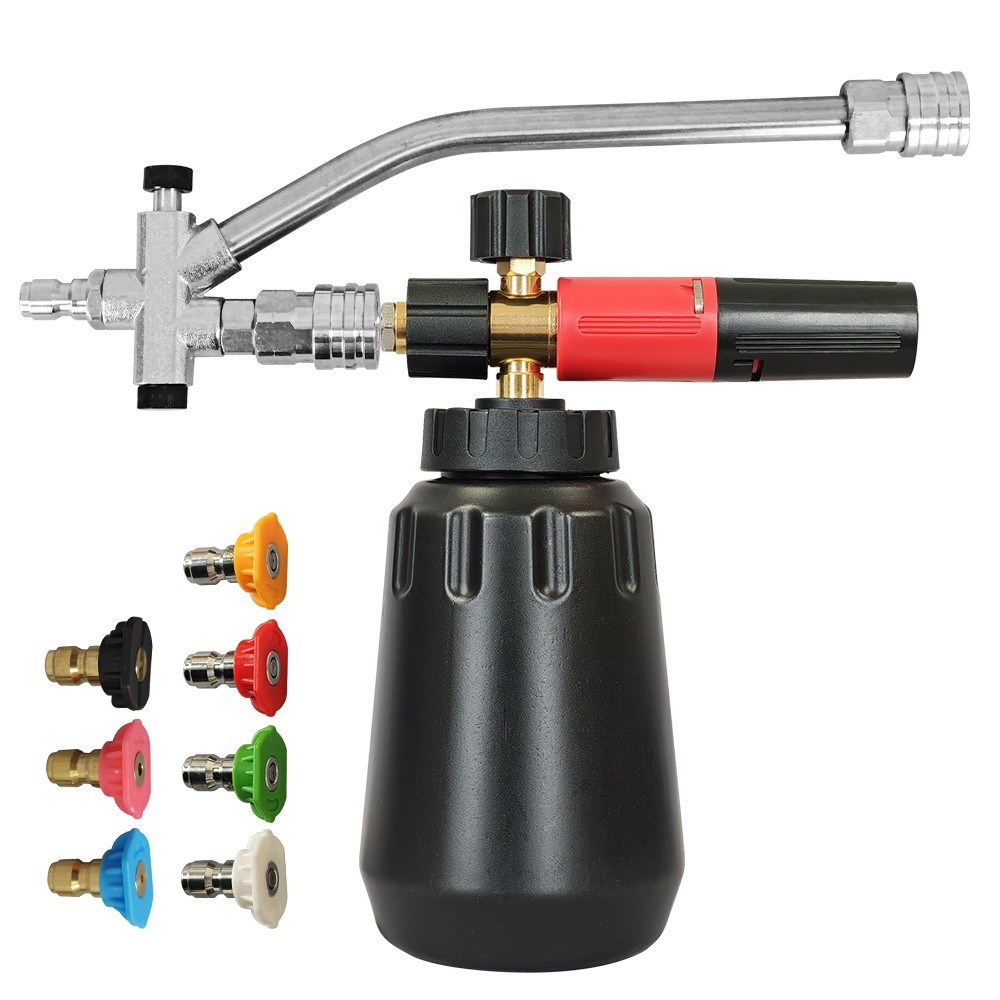 1/4”Pressure Washer Gun Car Wash Soap Lance Cannon Spray Jet Bottle Snow Foam US