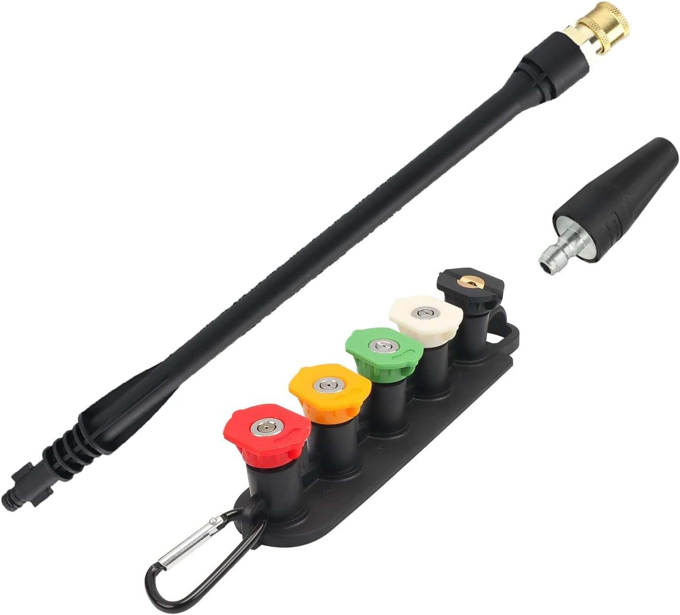 Pressure Washer Replacement Spray Wand with Turbo Nozzle and 5 Spray Tips and Be