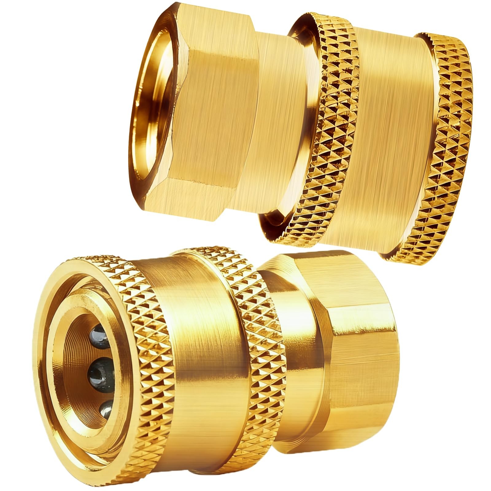 Pressure Washer Couplers Brass Fittings 1/4 inch Quick Connect to Female NPT…