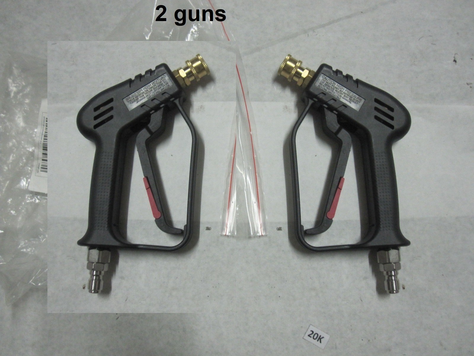 2X Guns Pressure Washer Short Swivel 3/8” Quick Connector anti entanglement
