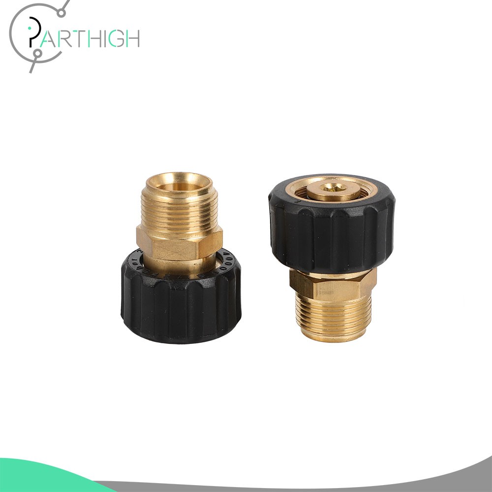 1/4″ Pressure Washer Gun Hose Connector Adapter Quick Connect w/ M22-15mm Outlet