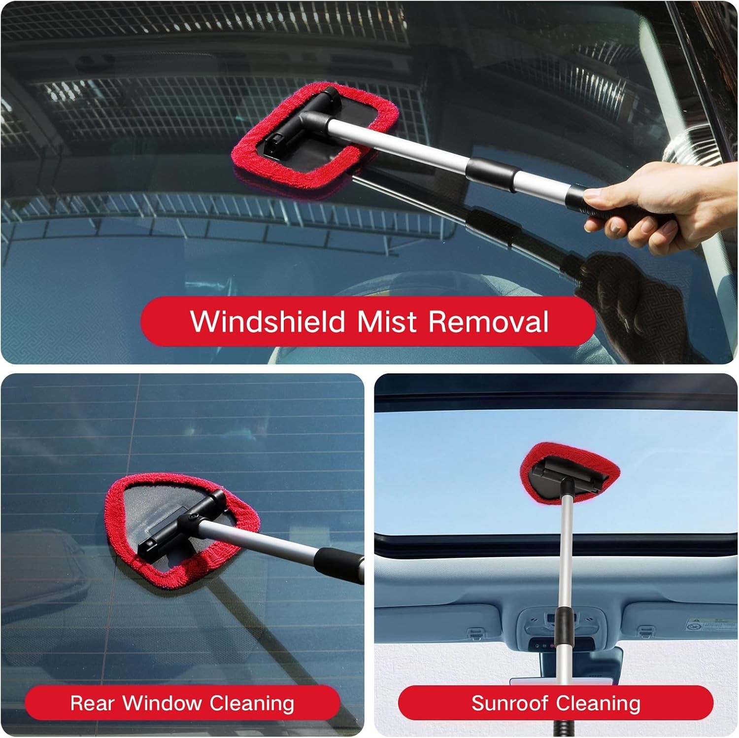 10pcs Windshield Cleaner Tool Car Window Cleaning Wash Kit with 4 Reusable