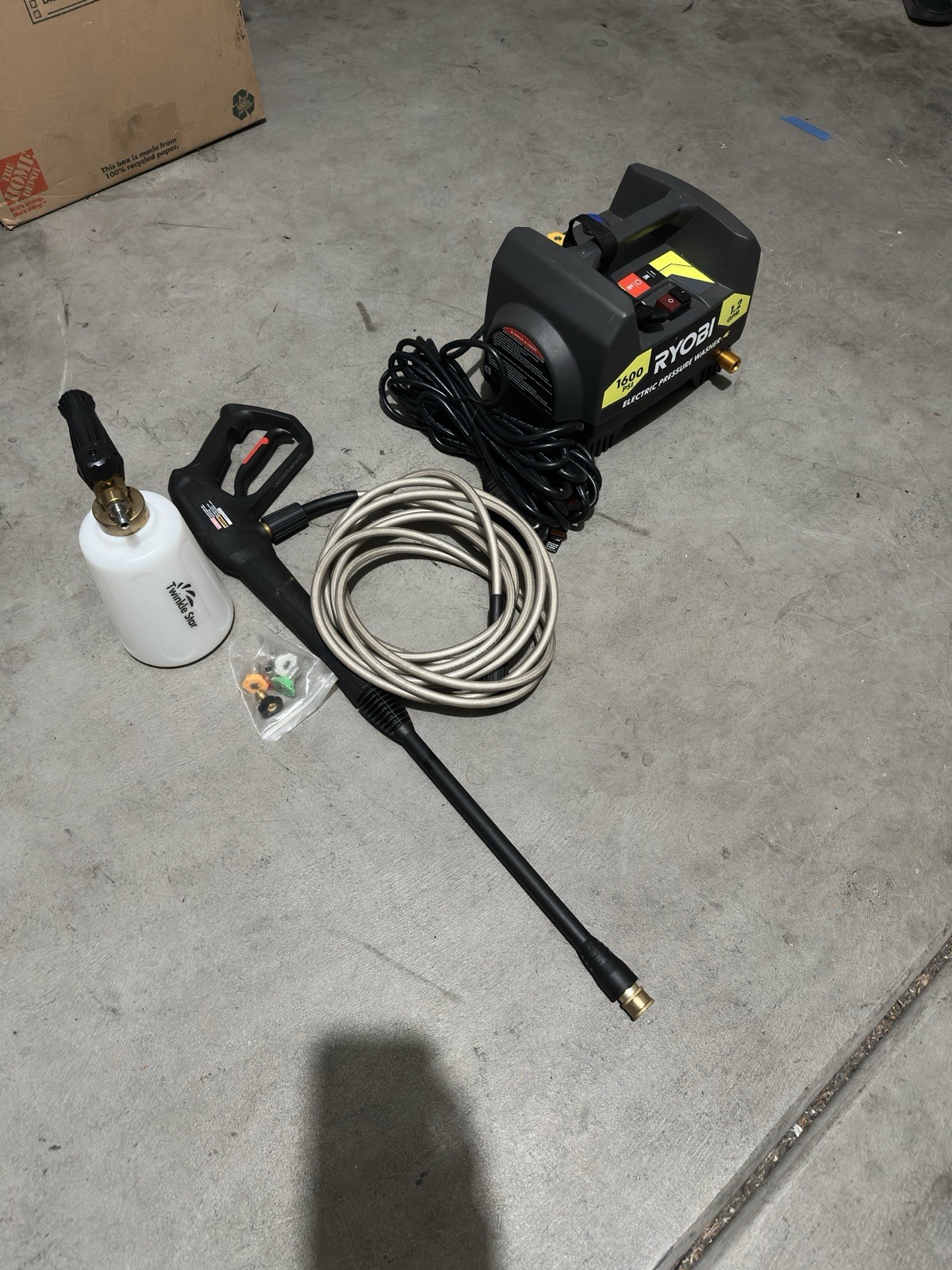 RYOBI 1600 PSI 1.2 GPM Corded Electric Pressure Washer RY141612 – P9-04