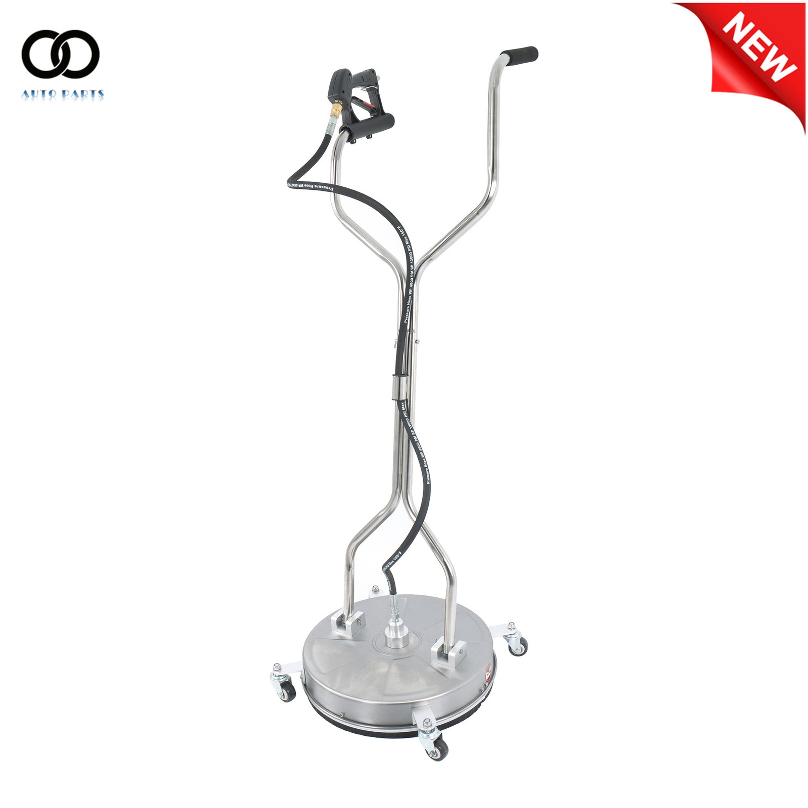 Dual Handle Quick Connect 6000PSI 18″ Pressure Washer Surface Cleaner w/ 4Wheels