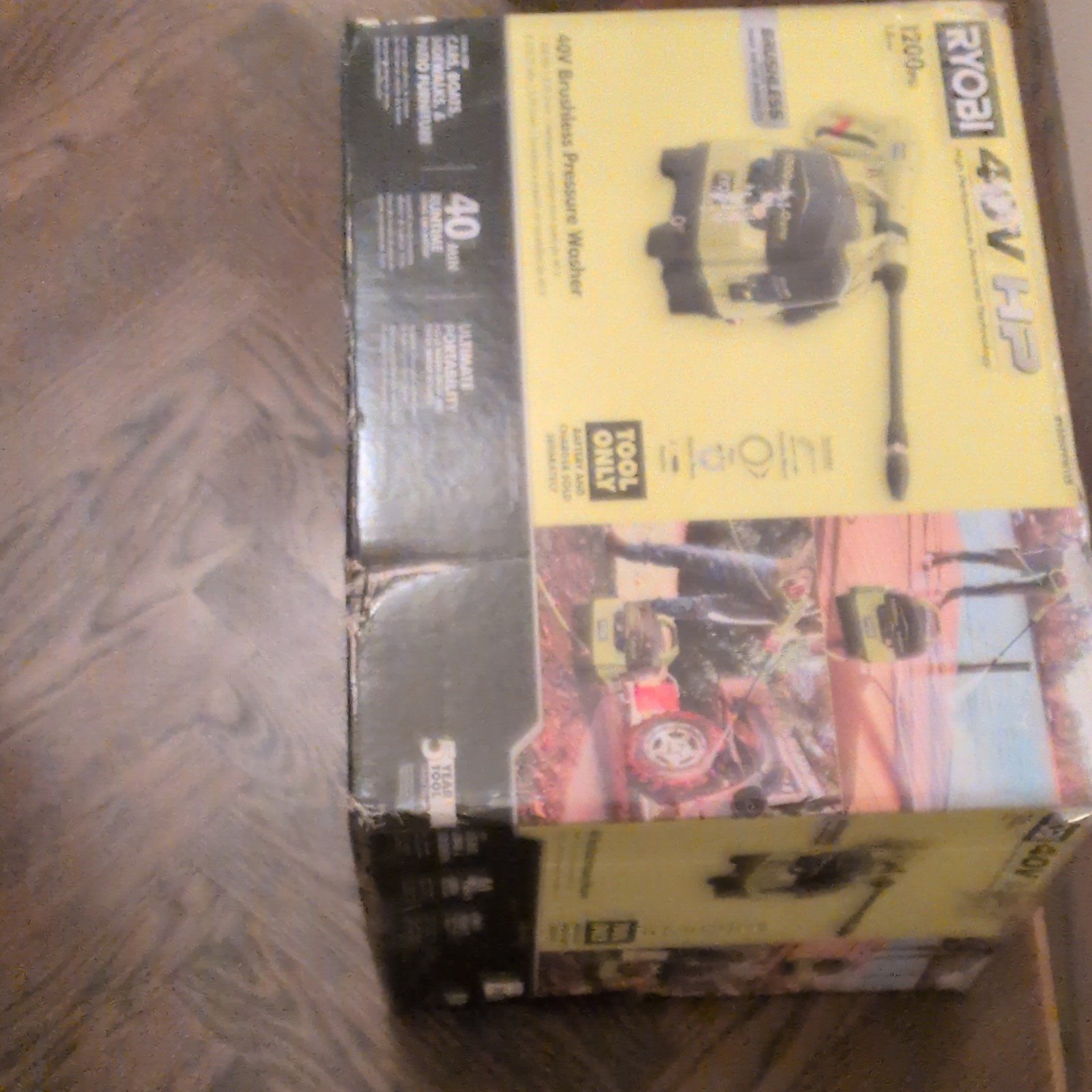 RYOBI 40V HP Brushless 1200 PSI Battery Pressure Washer w/ Gun Wand RY40HPPW12B