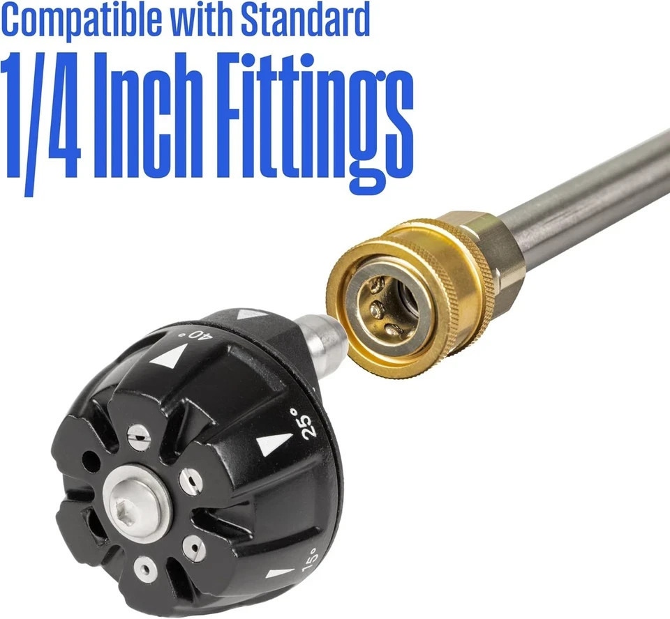 Westinghouse Pressure Washer 6-in-1 Nozzle Attachment – 3600 Max PSI, 1/4” Con