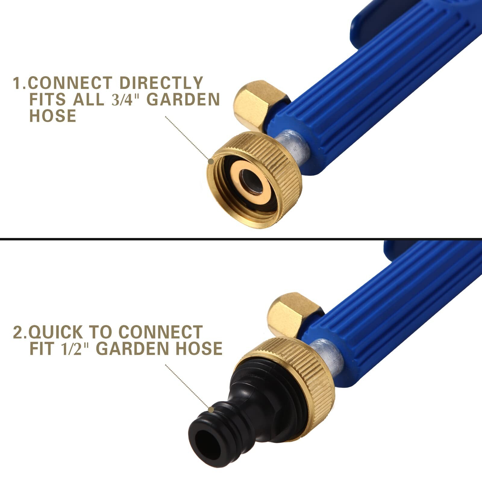Hydro Jet High Presure Power Washer Wand Jet Nozzle Washer for Garden Hose Water