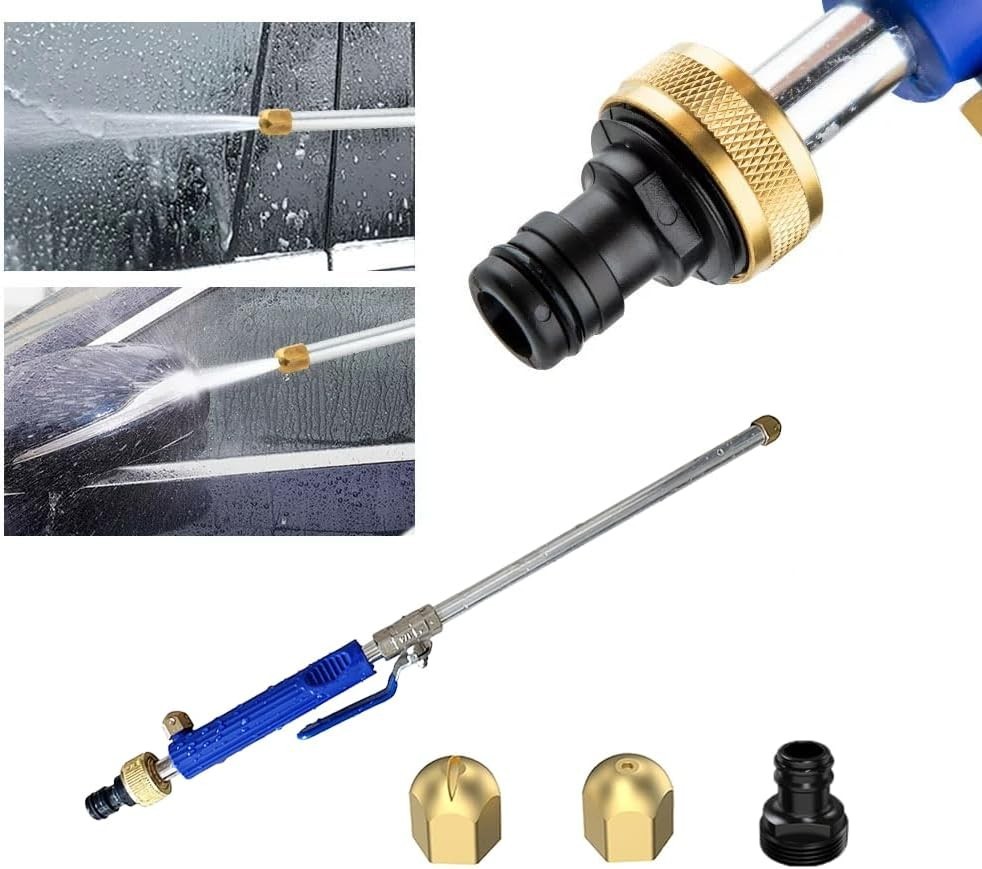 Upgraded Pressure Washer Wand, Brass Water Jet Nozzle for Garden Hose, Hydro Hos