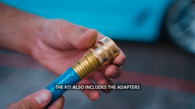 McKillans Pressure Washer Quick Connect Kit Brass M22-14mm to 3/8″ Adapter