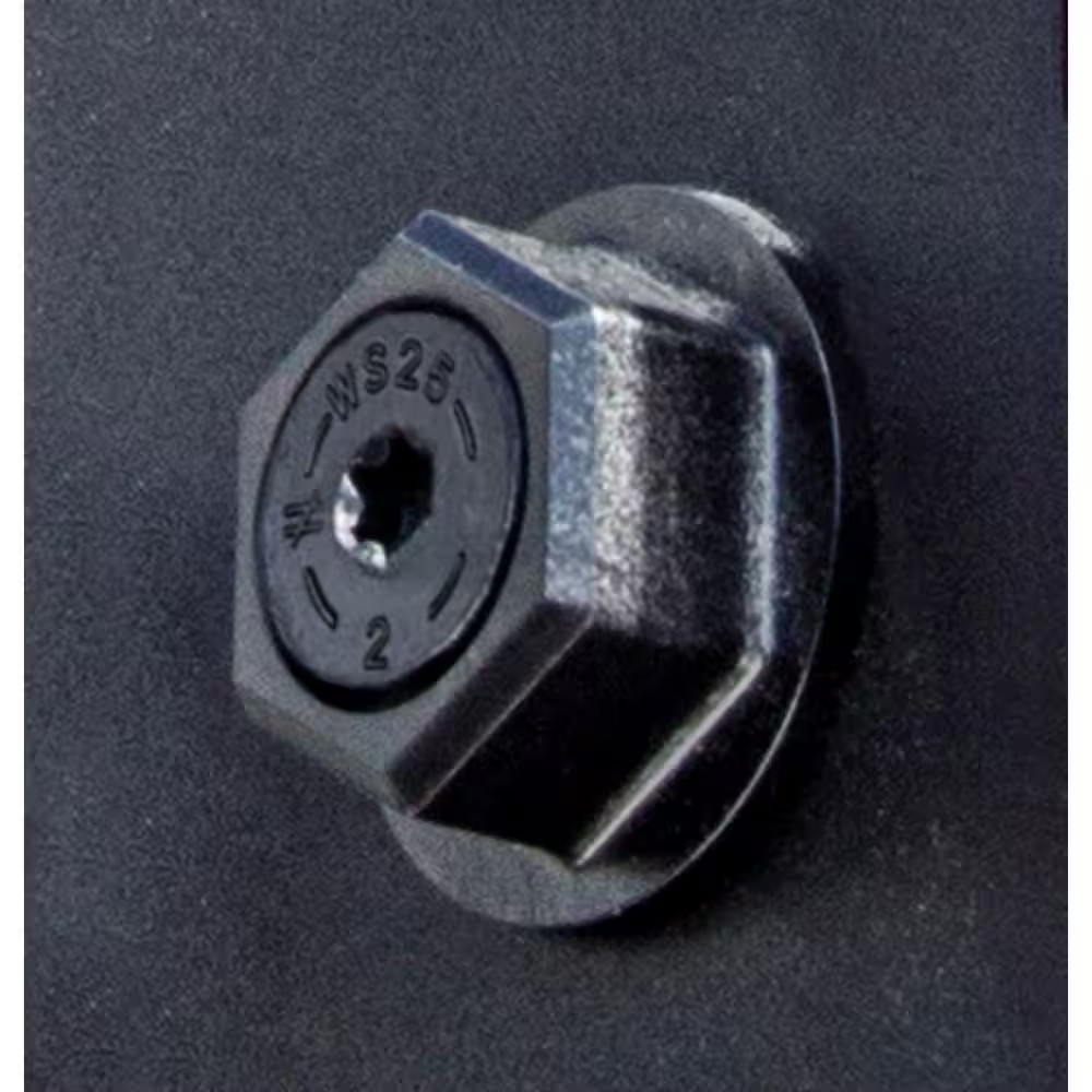 Outdoor Accents Black Powder-Coated Hex-Head Washer (8-Pack)