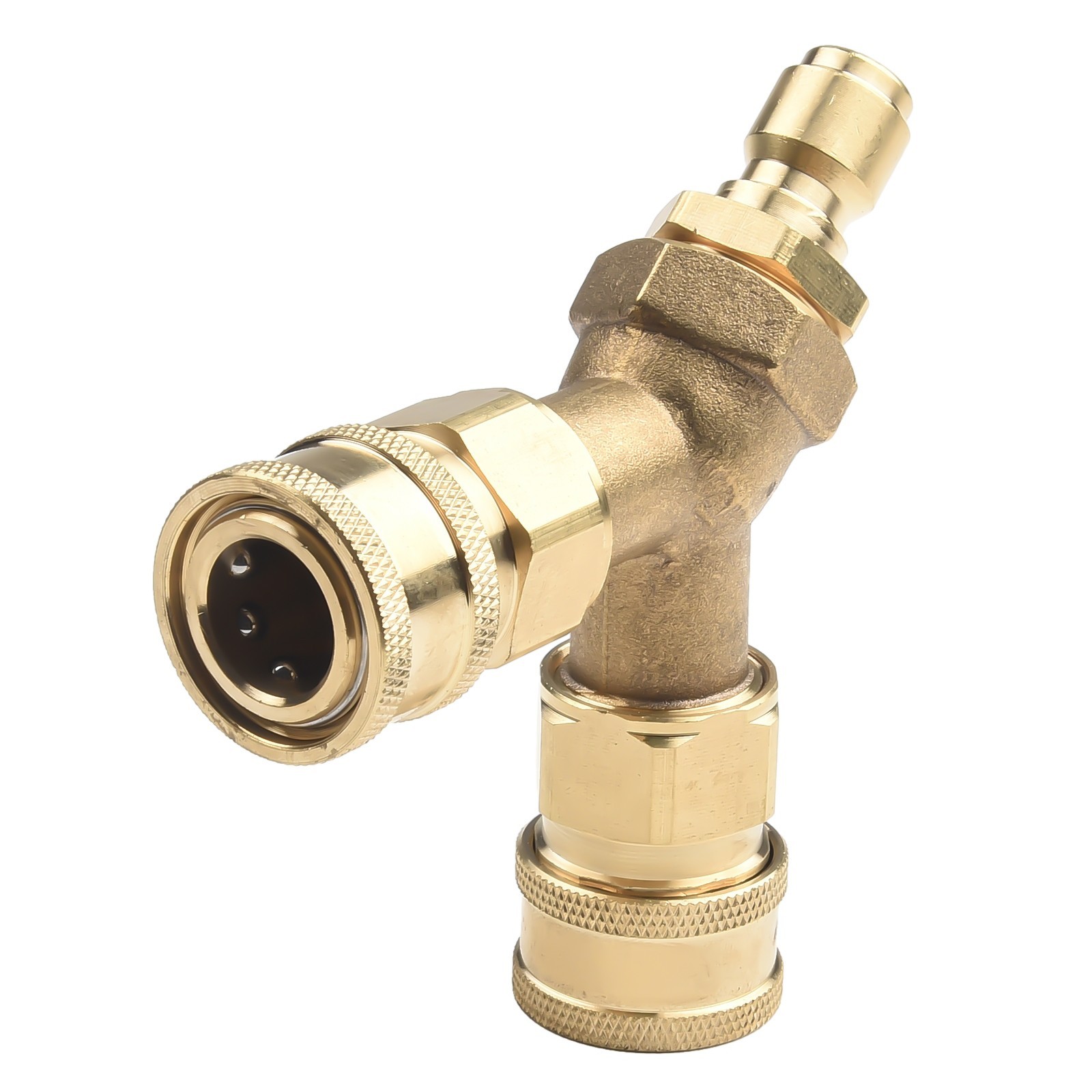 Washer Tee Splitter Brass Dual System For 4.0 GPM Gold Splitter 3/8 Inch