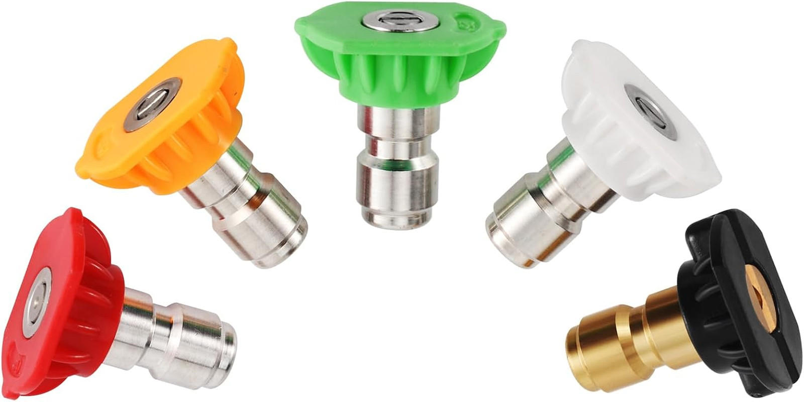 Pressure Washer Tips Power Washer Soap Nozzle Tips Multiple Degrees 1/4 Quick ..