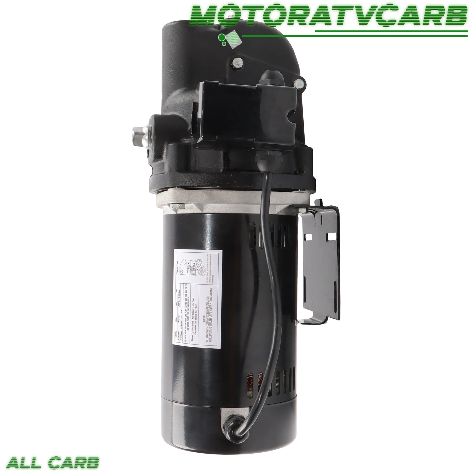 ALL-CARB Heavy Duty SWS100 1 HP Shallow Well Jet Pump 510 GPH 115/230V 3480RPM