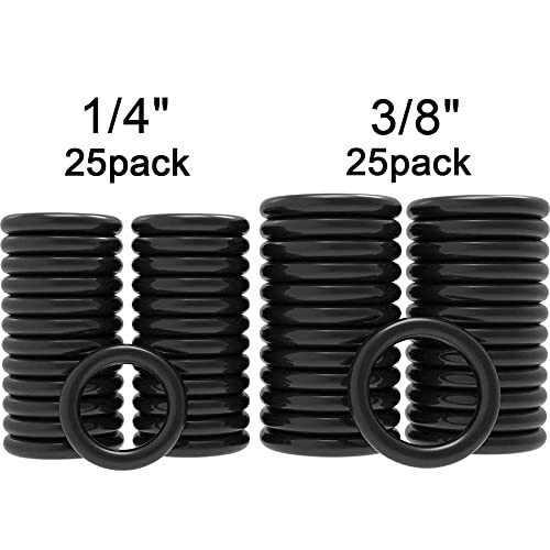 50 Pack O-Rings Power Pressure Washer Replacement for 1/4 inch, 3/8 inch, M22