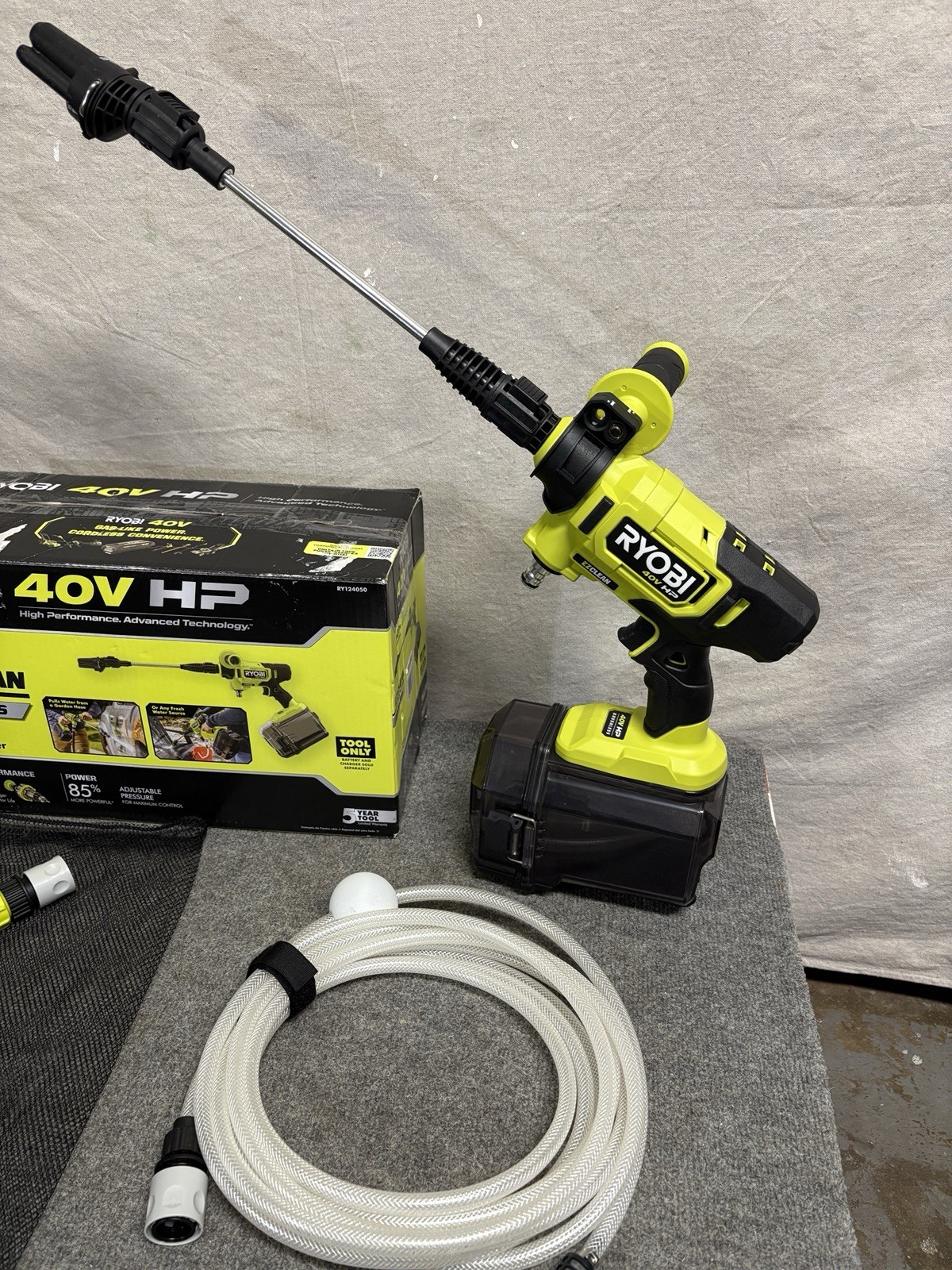 RYOBI 40V HP Brushless EZClean 600 PSI Power Cleaner (Tool-Only) RY124050