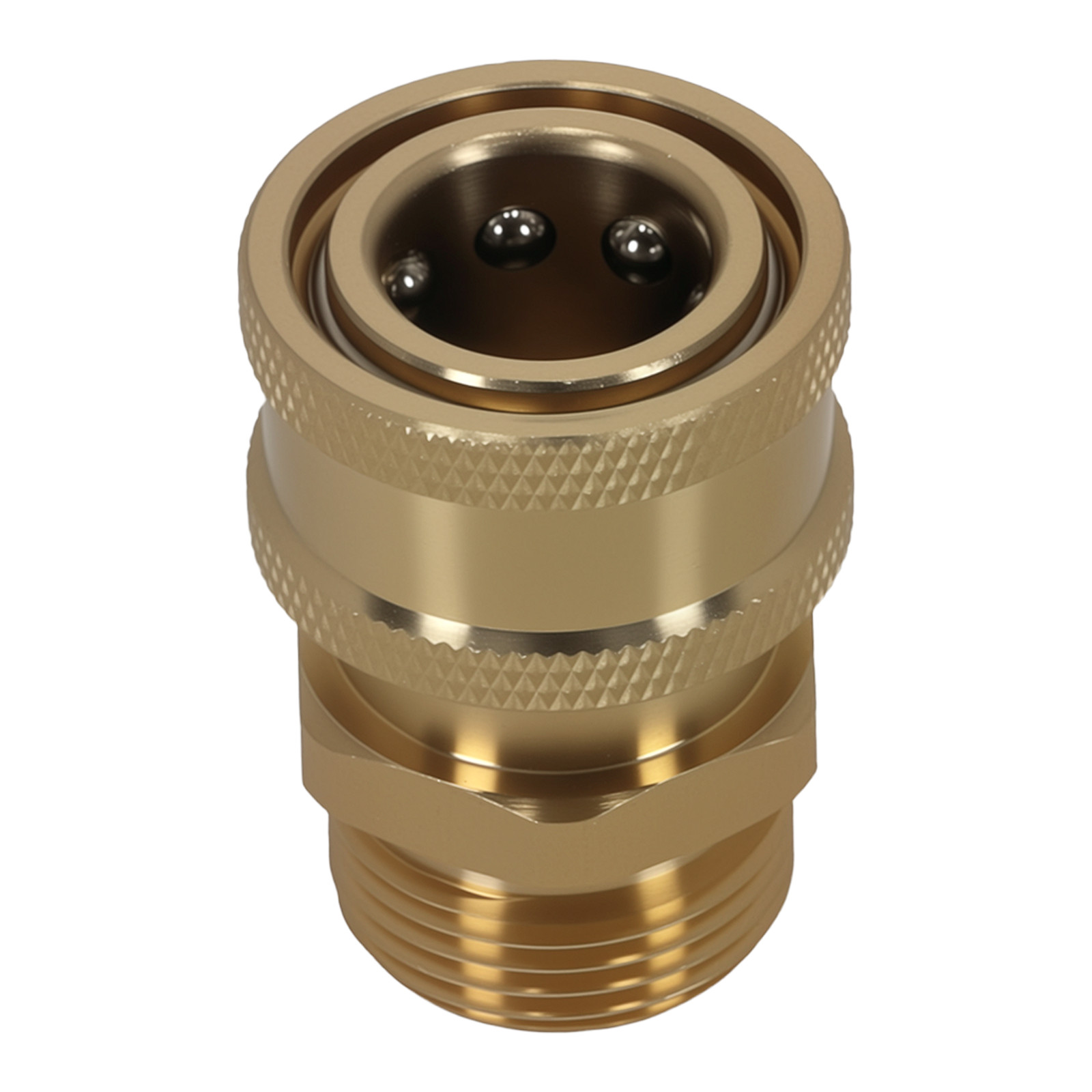 High Pressure Washer Brass Adapter M22-15mm to 3/8 Inch Quick Connect 2 Pack