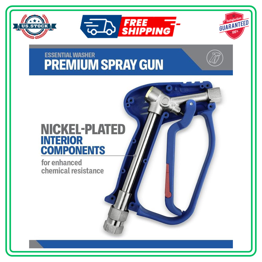 Essential Washer Short Pressure Washer Gun with Stainless Steel Swivel | Comp…