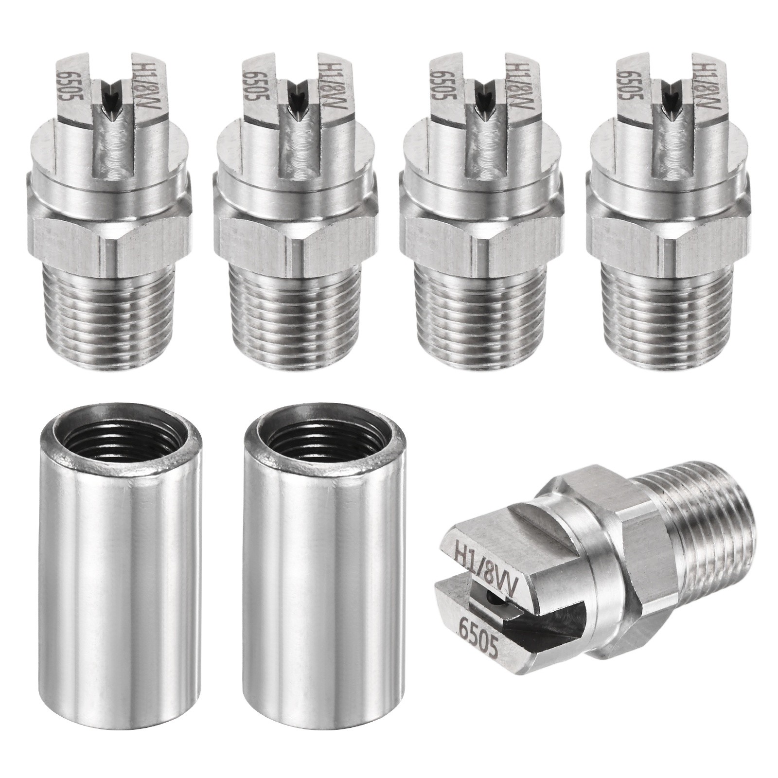 1/8″BSP 65° Flat Fan Spray Tip [7PCS] – High Pressure Washer Nozzles [1.4MM]
