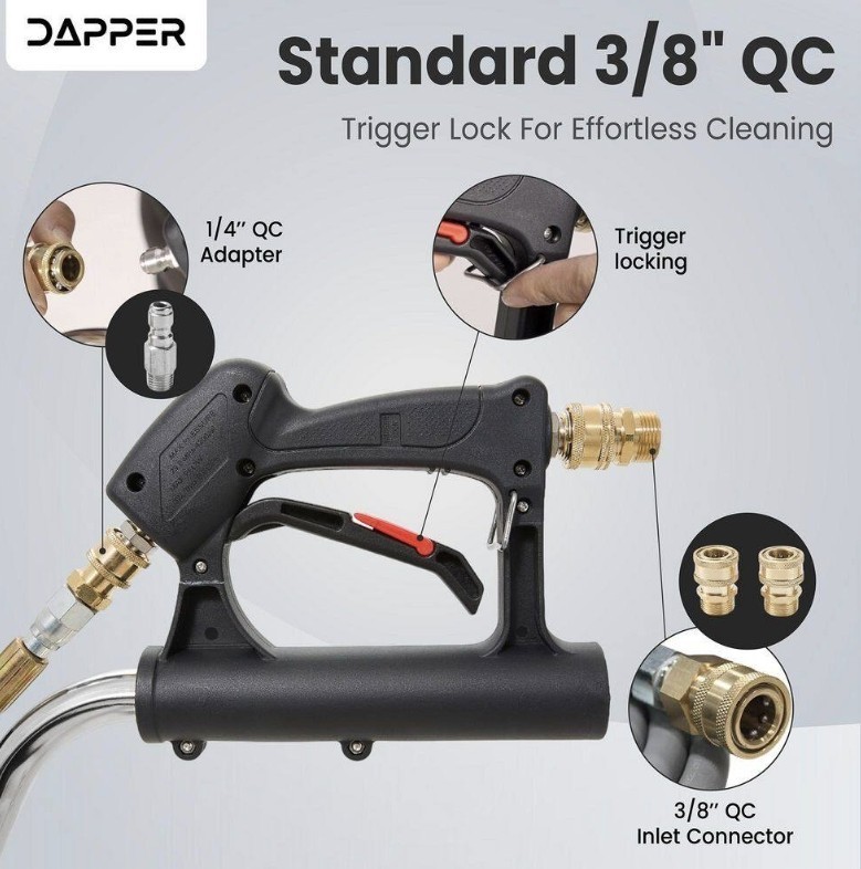 DAPPER SUPPLY20 in. 4350 PSI Pressure Washer Surface Cleaner with 2 Hose…