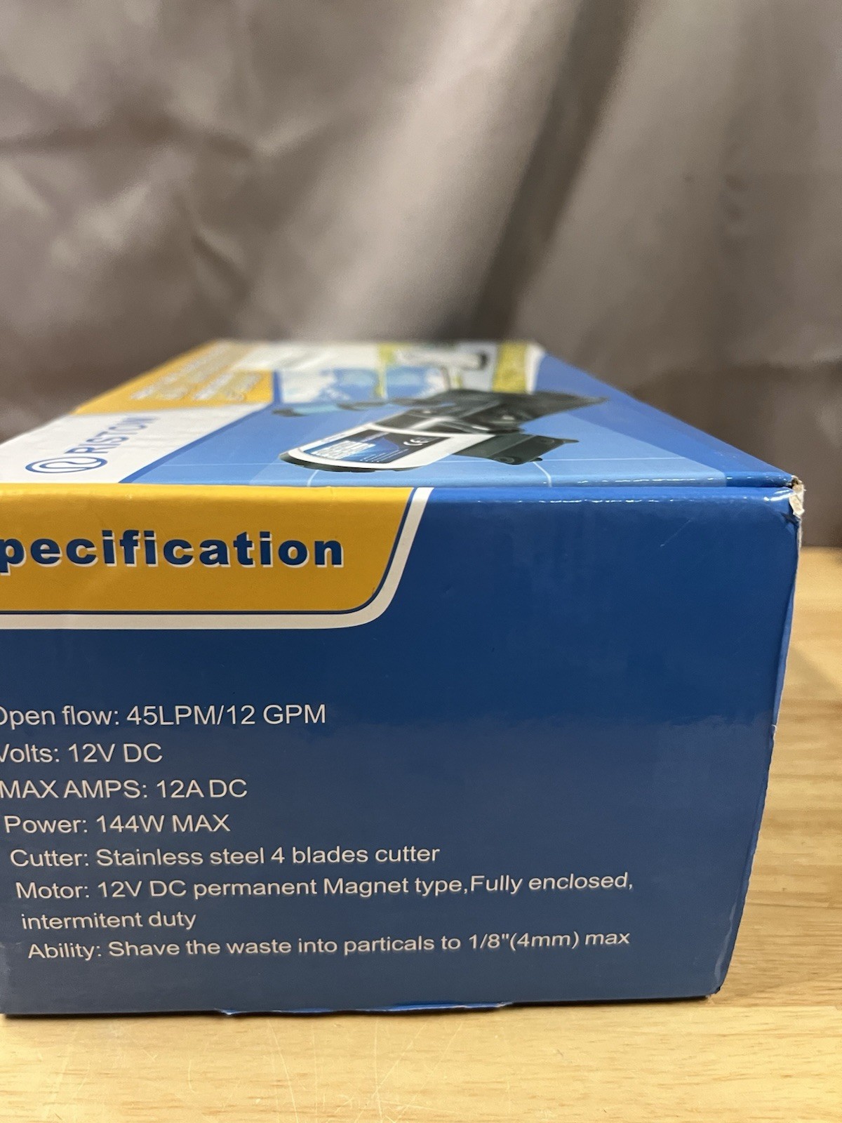 RV Macerator Pump 12V, 12GPM RV Waste Water Pump Self-Priming Sewer Pump