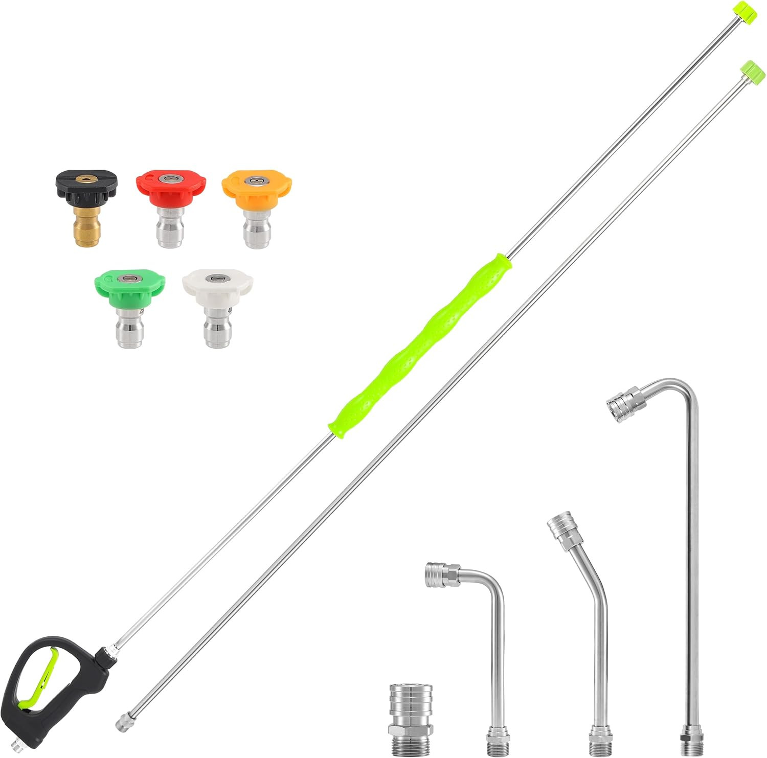 Pressure Washer Extension Wand 120 Inch, Stainless Steel Replacement Power Washe