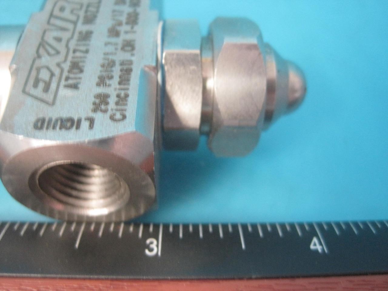 EXAIR Atomizing Spray Nozzle: Pressure, Low, 1 to 3.8 gph, 8″ Diameter No Drip