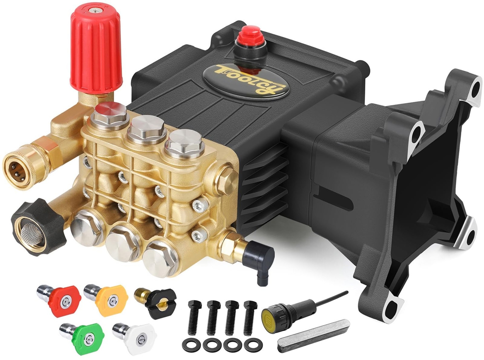 Pressure Washer Pump Max 4000 PSI 4.2 GPM, 1″ Shaft Horizontal Gas Power Wash…