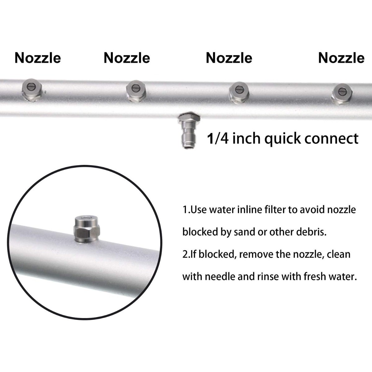 16″ Pressure Power Washer Undercarriage Under Car Cleaner 4000PSI with 5 Nozzles