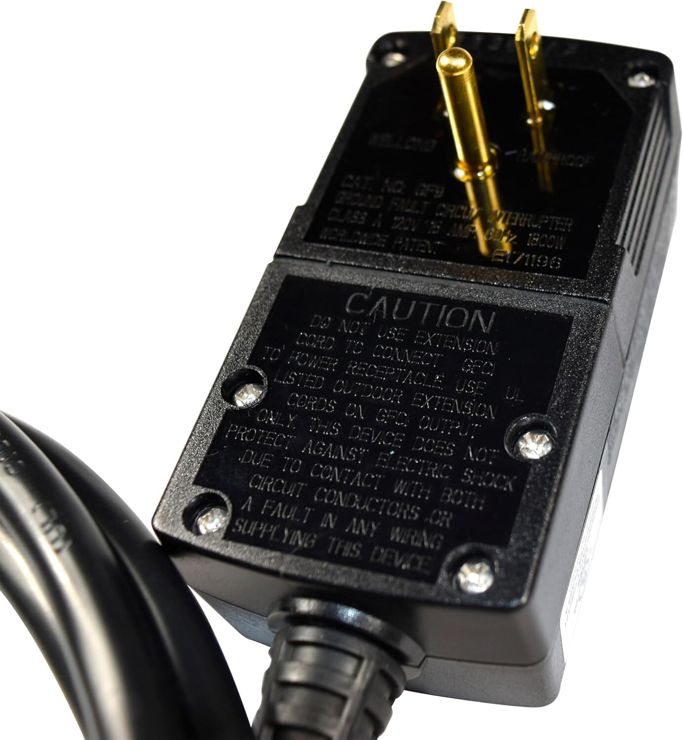 HQRP GFCI AC Power Cord Auto Reset 15A for Power Pressure Washer Pool Pump 7.5ft