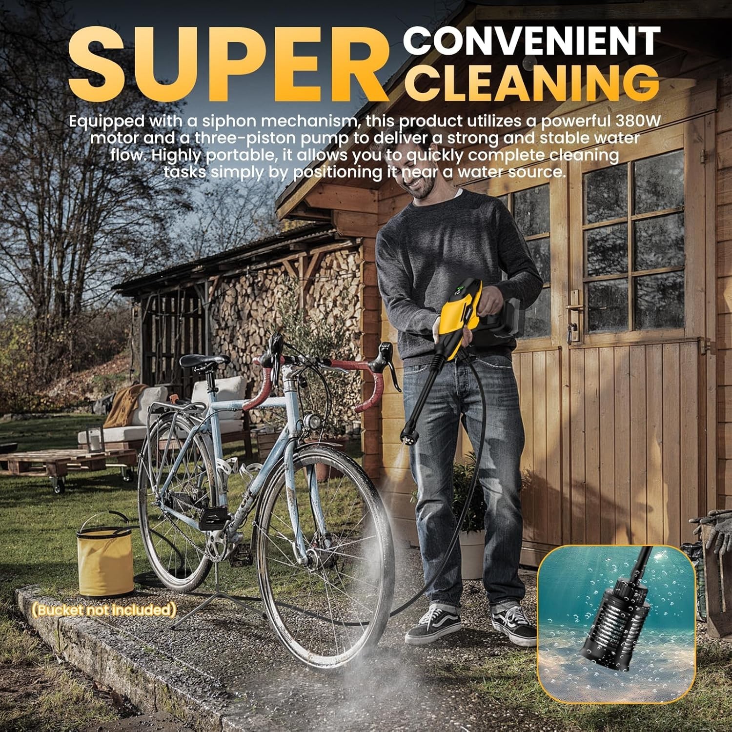 800PSI Cordless Pressure Washer for Brushless Motor