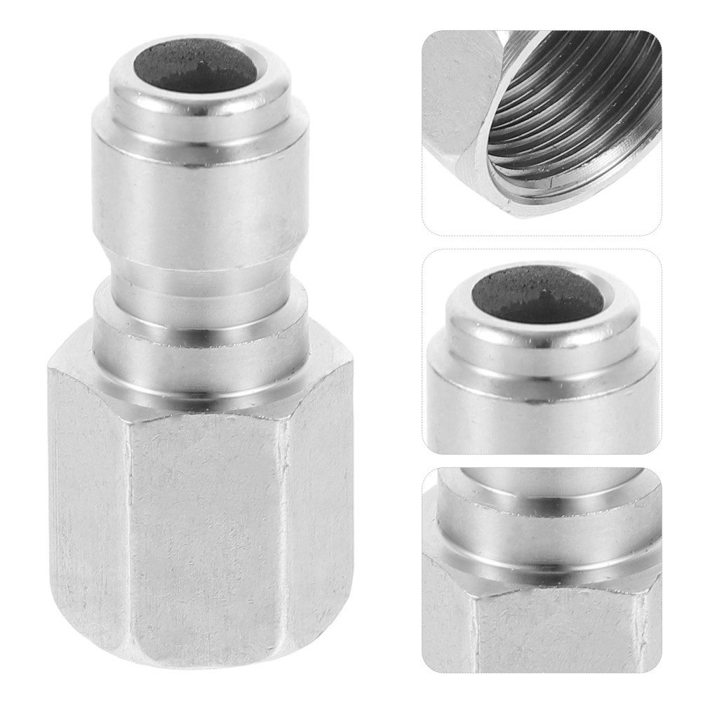 Stainless Steel Connector Set Pressure Washer Hose Quick Adapters Water