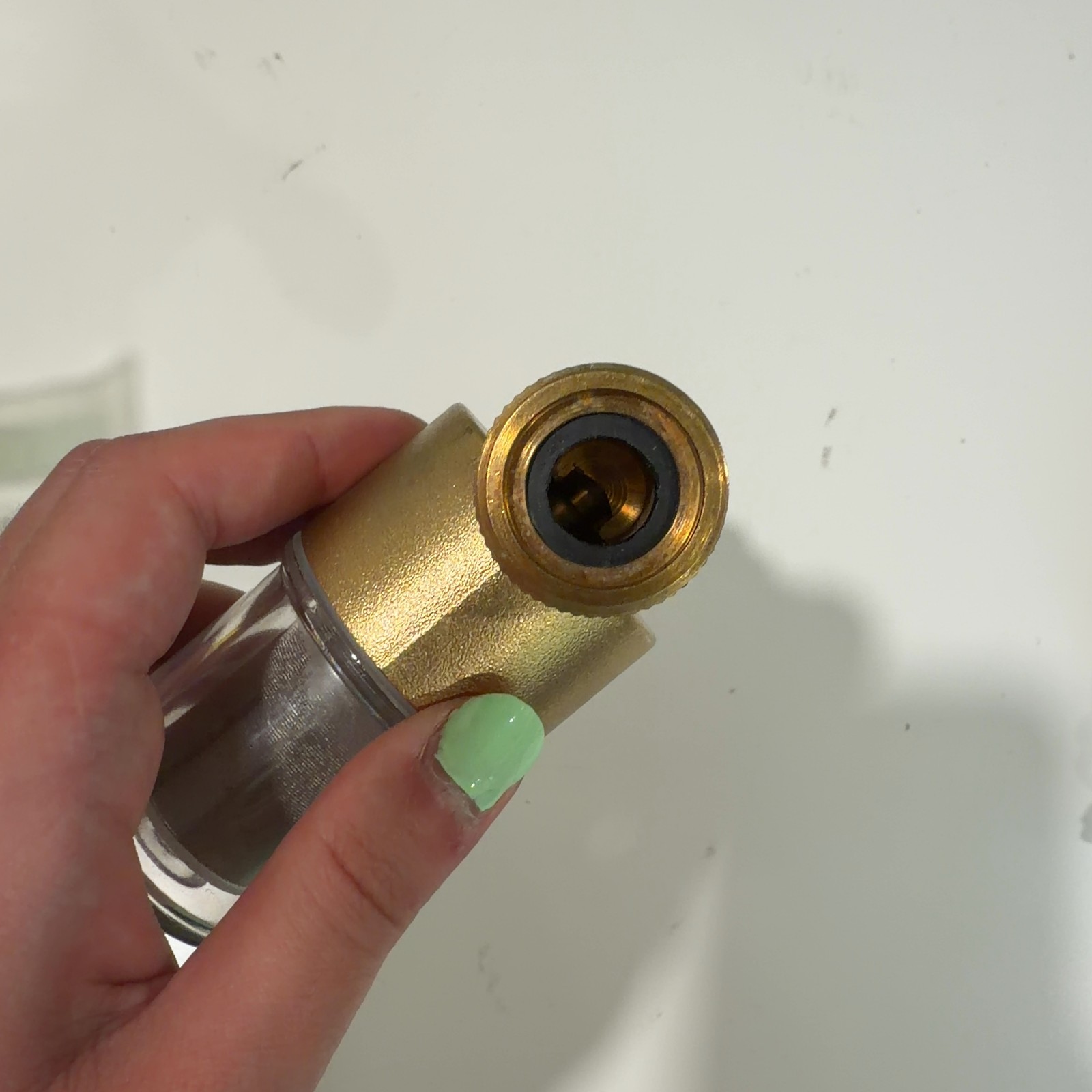 40 Micron Brass Spin Down Sediment Water Filter for Washer, Hose, Well Water