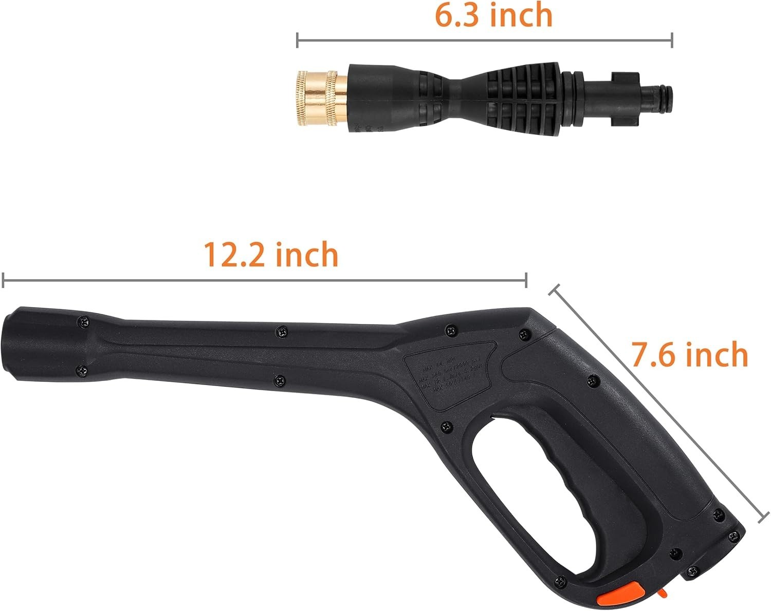 Pressure Washer Gun Kit with 5 Nozzles – Compatible with Some of Portland Husky