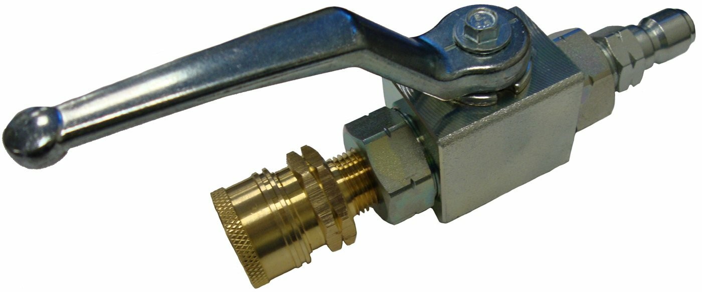 Power Ball Valve Kit & 3/8″ Male-Female Quick Connect for Pressure Washer Hose