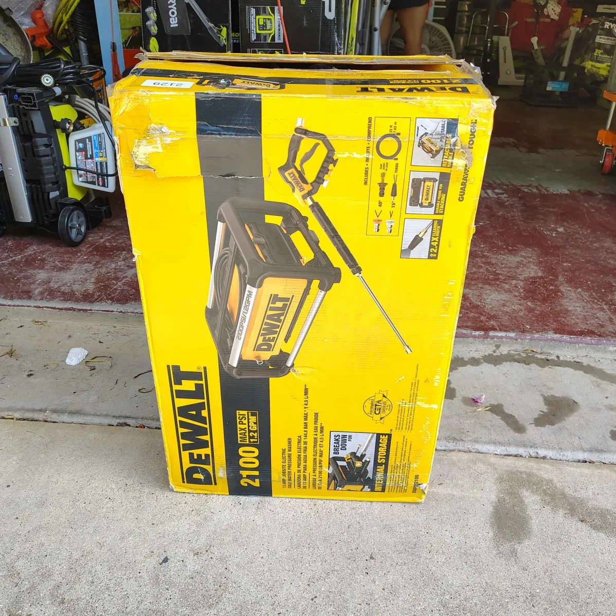 DEWALT 2100 PSI 1.2 Gpm Electric Jobsite Pressure Washer