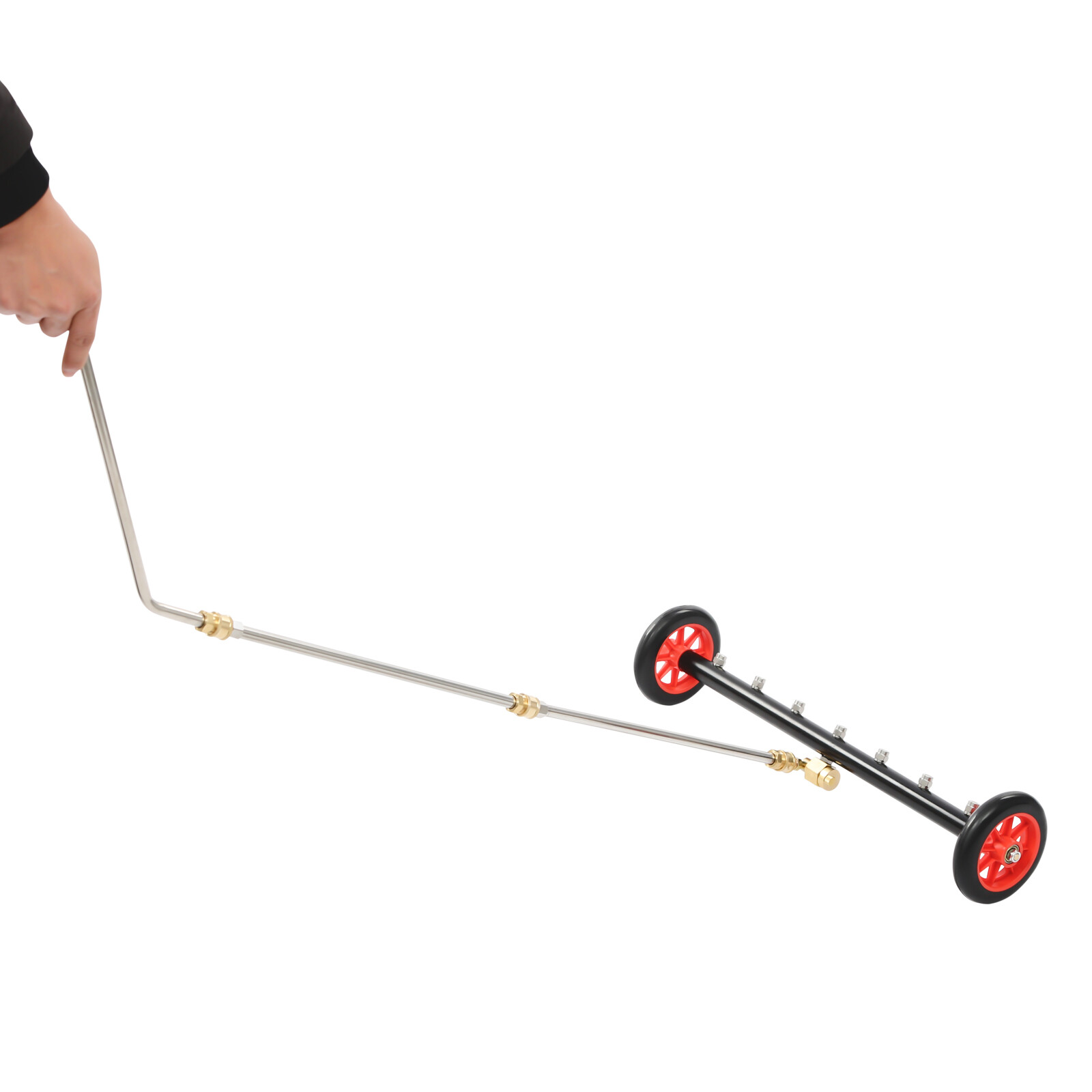 22″ Pressure Power Washer Undercarriage Under Car Cleaner Water Broom w/7 Nozzle