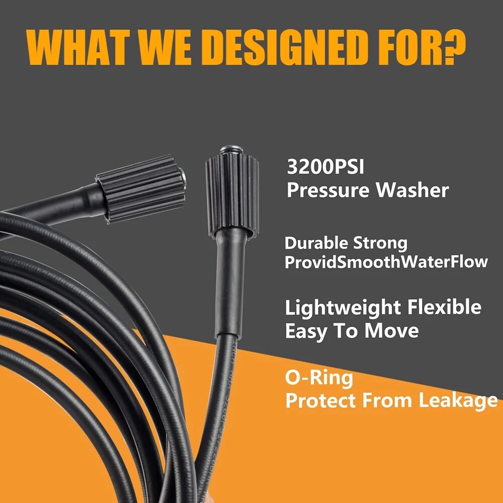 4000PSI High Pressure Car Garden Power Washer Spray Gun wand Jet Nozzle Hose Kit