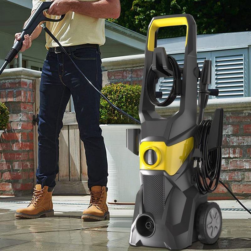 220V Electric Pressure Washer 1600W 100Bar Power Jet Wash for Car Patio Yard US
