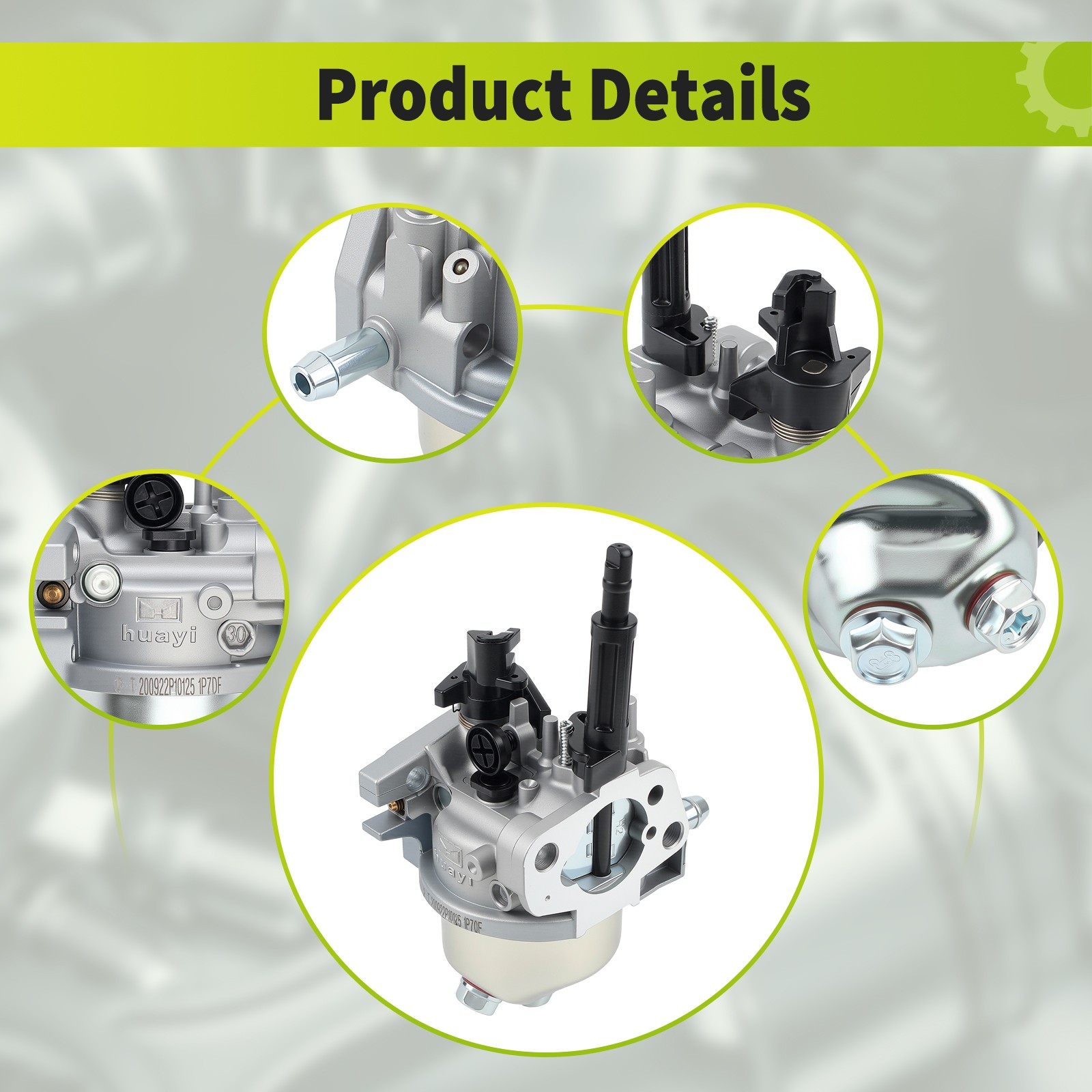 Carburetor Carb Assembly for Ryobi RY802900 2900PSI Pressure Washer 099981133027