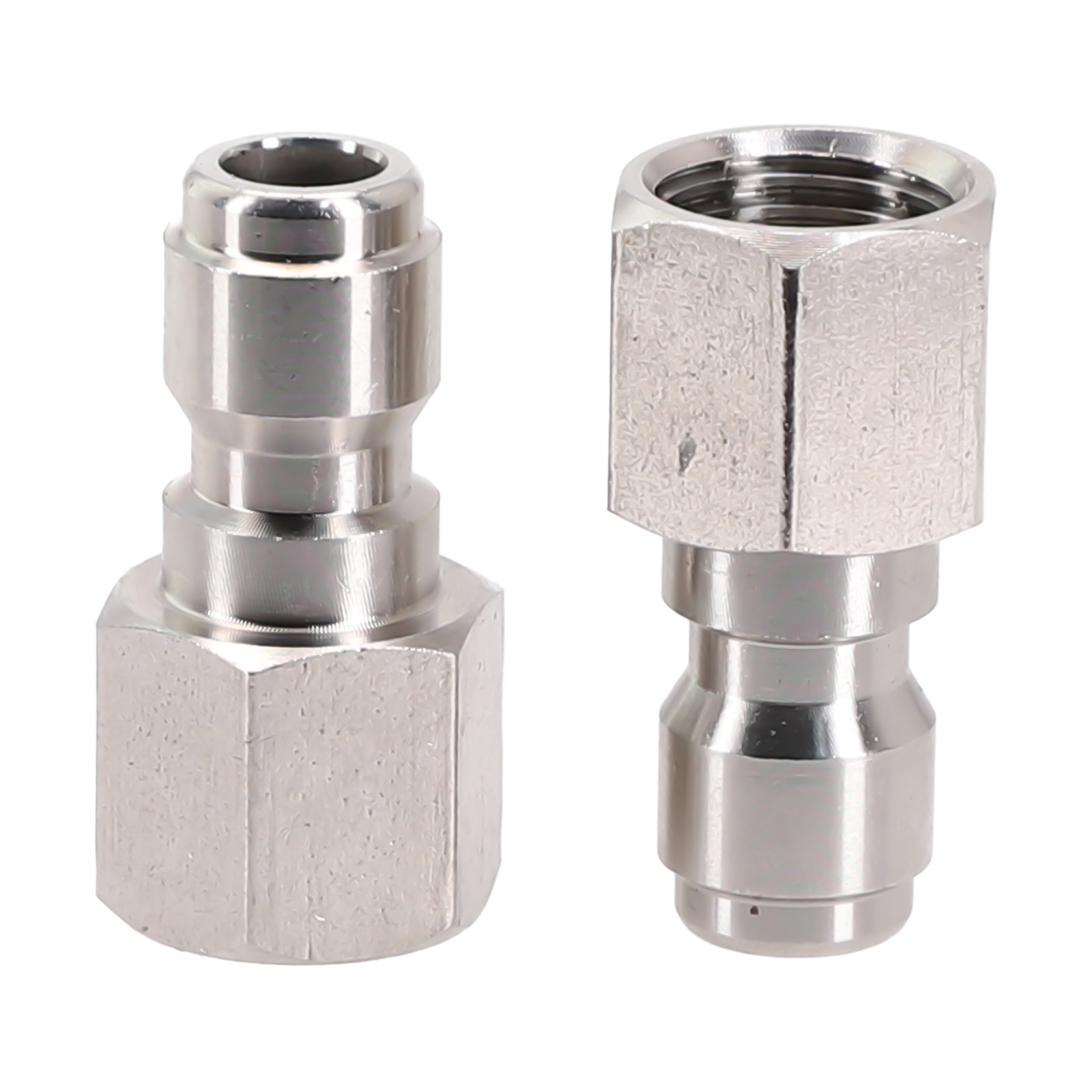 2X Pressure Washer Coupler Stainless Steel 1/4 Inch Quick Connect To Female NPT