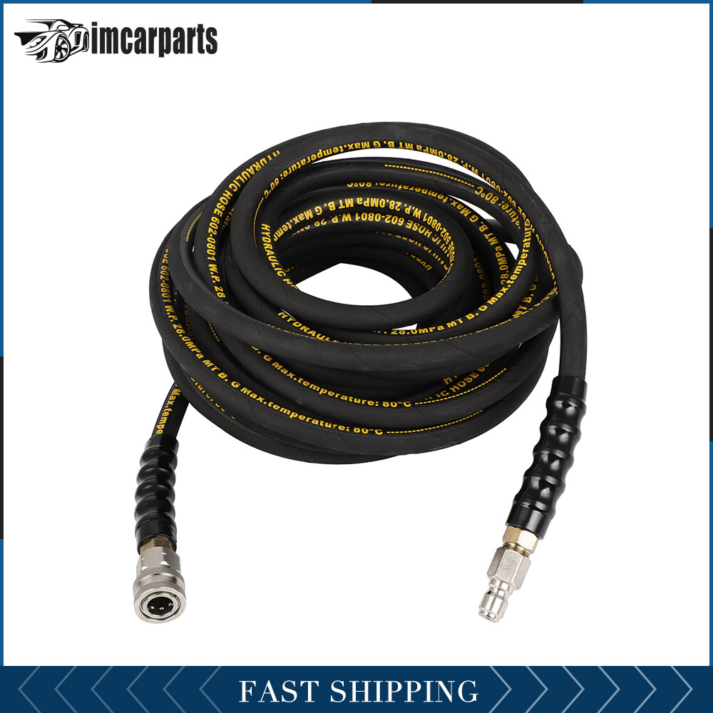40′ Pressure Washer Hose 40FT Kink Resistant 4000PSI -3/8″ Swivel SS Connectors